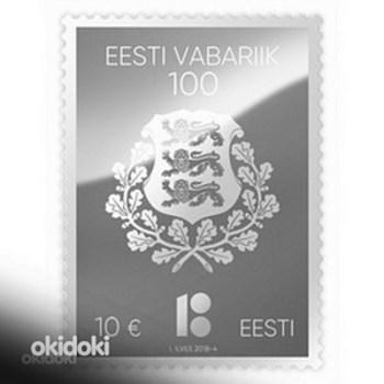 Эстонская Республика 100 серебряная монета (фото #1)