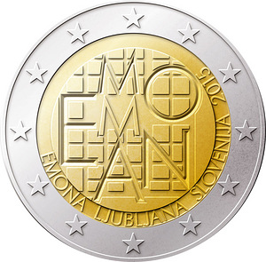 Словения 2 евро 2015 Emona UNC (1 фото из 1)