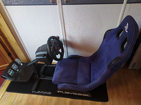 Игровое кресло для ралли + Logitech G29 с переключателем пер