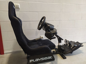 Playseat Alcantara rallitool ja Logitech G920 rool Xbox / PC (1 foto / 8)