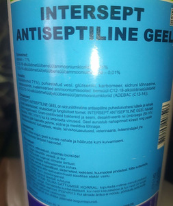 ANTISEPTILINE GEEL 1L DESINFITSEERIMISVAHEND DESO (2 foto / 2)