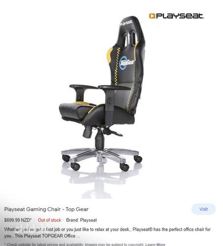 Редкое игровое кресло Top Gear, офисное кресло, кресло (фото #5)