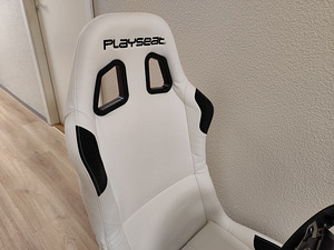 Valge Playseat rallitool koos käigukangi hoidjaga (3 foto / 4)