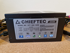 Toiteplokk 600W CHIEFTEC cft-600-14cs (2 foto / 3)