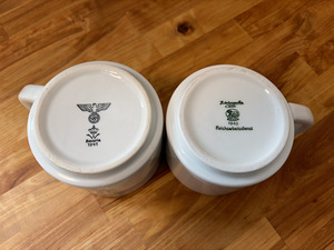 Valged suured kruusid (2tk). Bavaria (4 foto / 4)