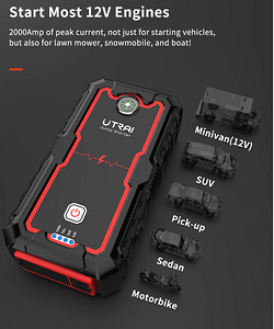 Võimas käivitusabi, akupank 2000 A, 22000 mAh, jump starter (6 foto / 8)