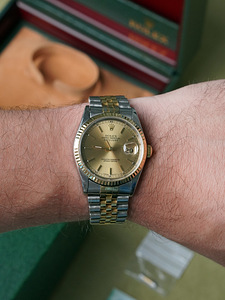 Rolex Datejust 36mm, 16233 Two Tone Champagne Jubilee Box (2 foto / 10)