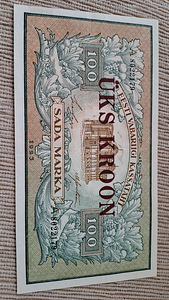 EW sada marka/üks kroon 1923a.