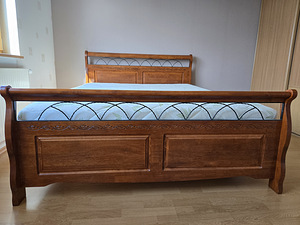 Voodi madratsiga 160×200, kautšukipuu (1 foto / 4)