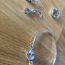 Комплект украшений - браслет, серьги и кулон. Серебро (фото #2)