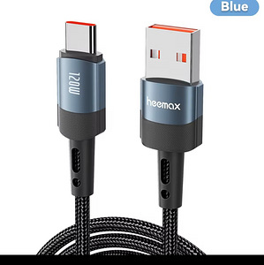 Kiirlaadimiskaabel, USB A–USB C kaabel, 7A 120 W,HEEMAX