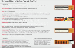 Becker Cascade Pro 7941 autoraadio (4 foto / 5)