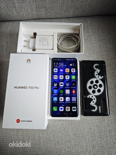 Мобильный телефон HUAWEI P30 Pro 6/128GB, чехол, зарядка (фото #1)
