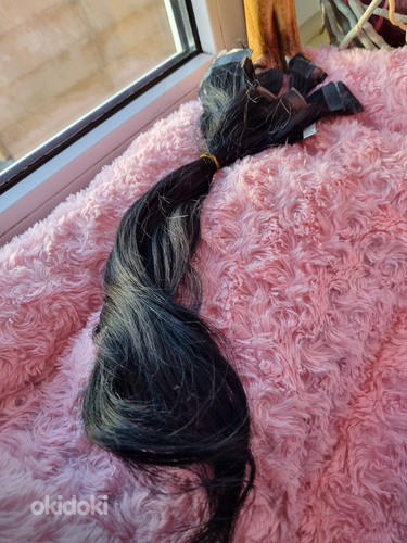 Наращивание волос славянской лентой (фото #1)