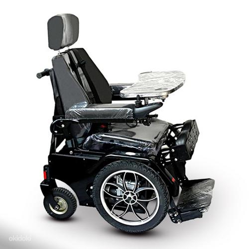 Электрическая инвалидная коляска со стоячим освещением, складывающаяся с электроприводом (фото #6)