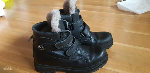 Зимние кожаные ботинки для мальчиков, размер 35 (фото #2)