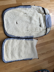 Milli magamiskott lapsevankrile, mis on valmistatud lambavillast (2 foto / 2)
