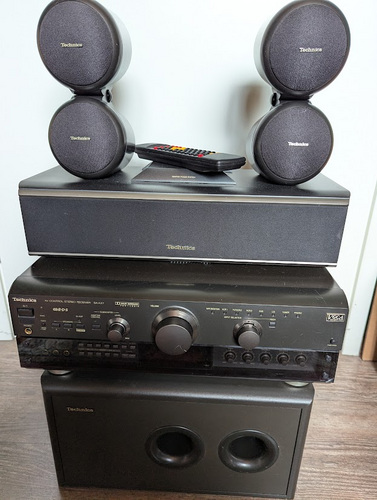 Technics ressiiver SA-AX7 koos kõlaritega