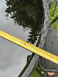Suur laud terassile klaasist (4 foto / 6)