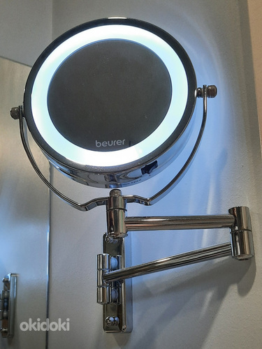 2-стороннее косметическое зеркало с LED подсветкой (фото #2)
