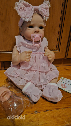 Новая кукла-реборн с реальным внешним видом 45 см (фото #2)