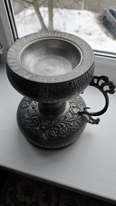 Vanaaegne EIK TINN tinast kauss / küünlajalg (4 foto / 4)