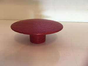 Täispuidust kvaliteetne nagi. Läbimõõt 15 cm. Uus. Punane (2 foto / 6)