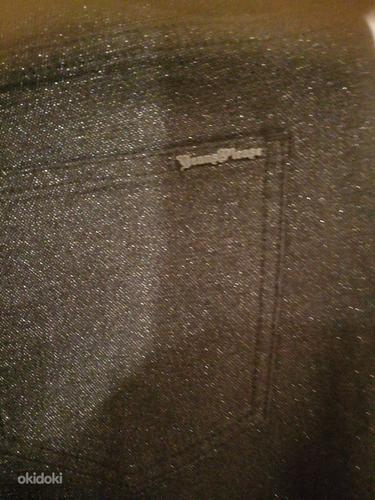 Новые Блестящие черные брюки / джинсы 40 (фото #4)