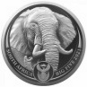 2021 1 oz 5 Rand South African Big Five II Silver Elephant (2 foto / 3)