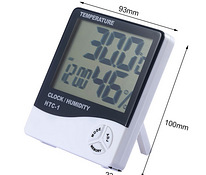 Цифровой ЖК-термометр гигрометр+часы в машину