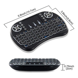 Juhtmevaba Mini Air Mouse klaviatuur puuteplaadiga (3 foto / 8)