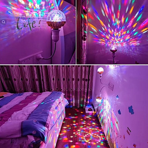 LED pöörlev diskopall,lamp,lambi lüliti,üleminek E27,GU10,G4 (2 foto / 10)