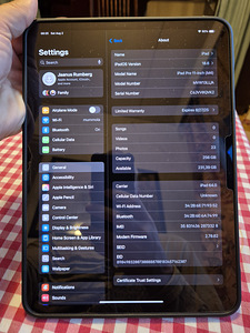 Apple iPad Pro 11 M4 Wi-Fi + Cellular (2024) 256GB nagu uus! (1 foto / 2)