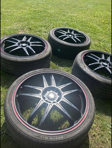 4x 108, 18’ velg + rehv (2 foto / 5)