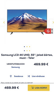 Samsung LCD 4K UHD, 55”. (1 foto / 1)