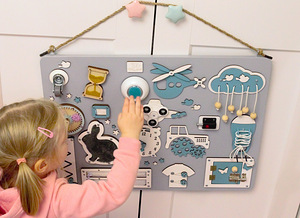 Arendav tegelustahvel beebile - Busy Board (4 foto / 10)