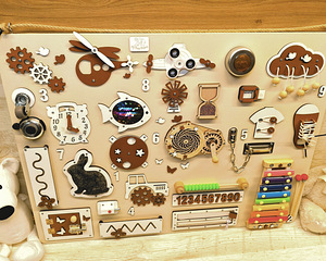 Busy Board - Arendav tegelustahvel beebile al 1a (7 foto / 8)