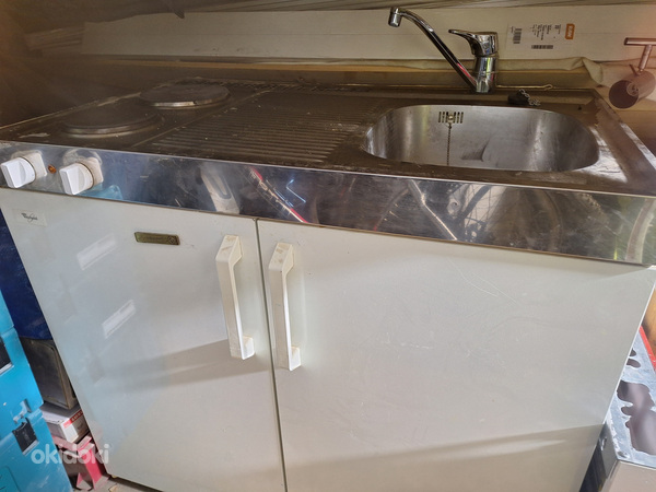 Тумба плита холодильник мойка всё в одном (фото #1)