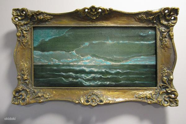 Картина "Море, горы" Холст, масло 30x60 см (фото #1)