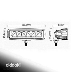 Led kaugtuli 18W (2 foto / 2)
