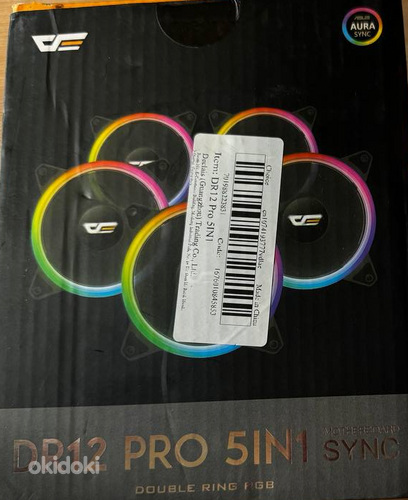 DR12 PRO A-RGB Fan 5in1 Pack 120mm Чёрный (фото #4)