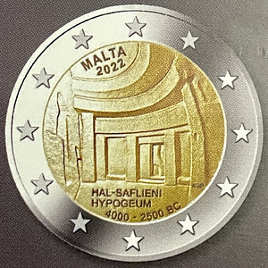 Malta 2 euro 2022 Hal Saflieni Hypogeum UNC (1 foto / 1)