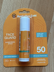 Australian Gold 50SPF kaitsega stiik näole! (1 foto / 3)