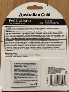 Australian Gold 50SPF kaitsega stiik näole! (3 foto / 3)
