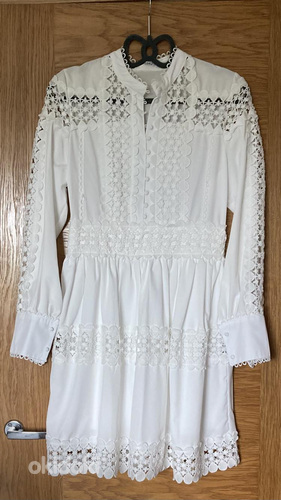 Красивое белое платье, размер S-M (фото #4)