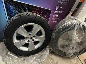 Škoda veljed + Nokian Hakkapeliitta D3 (M+S). R16 215/60 (4 foto / 5)