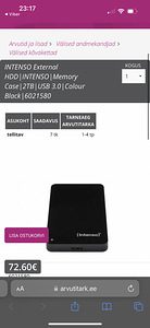 INTENSO väline kõvaketas 2TB USB 3.0 (3 foto / 3)