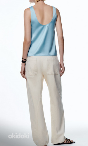 Атласная рубашка Zara, размер M (фото #5)