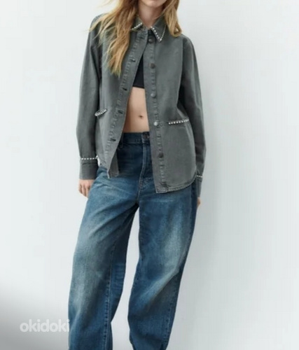 Zara красивая джинсовая куртка, M-L/XL