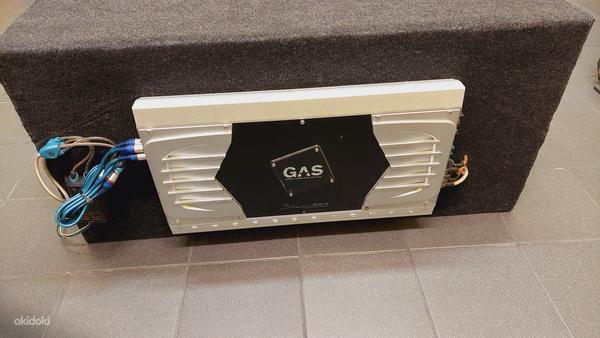 Автомобильный усилитель GAS Silver 200.4+сабвуфер GAS 2x10” (фото #2)